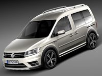 Volkswagen Caddy Alltrack 2016 3D Model