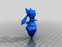 Diancie pokémon 3d model by Rip_Peridots_leg