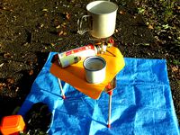 Mini Table for Solo Camping by CyberCyclist