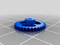Slot car spur gear - 33 tooth by wayne69x