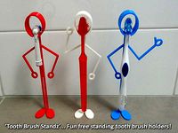 'Tooth Brush Standz' ... Fun free standing tooth brush holders! by muzz64