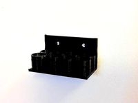 Customizable screwdriver wall mount by Dvogonen