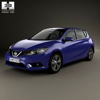 Nissan Pulsar hatchback 2014 3D Model