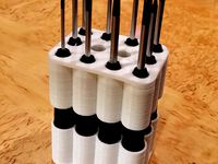 Customizable screwdriver stand (top part) by Dvogonen