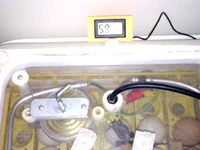 Hygrometer, thermometer mount for "Hovabator" incubator by moose4621