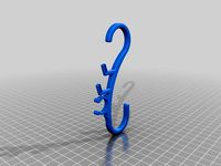 Hydration tank drying clip (carries hose and other parts). by Niho3D
