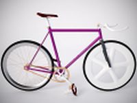 Fixed gear Bicycle 3D Model