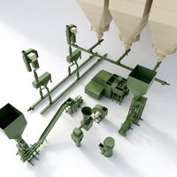The set of equipment for a modern mill 3D Model
