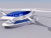 Stingray Amphibious Tri-Copter Drone Model by SwFL3D