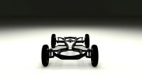Mercedes Benz 190SL Chassis 3D Model