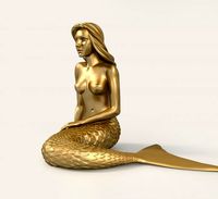 Mermaid Sculpture 3D Model