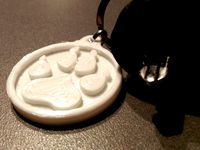 Paw print tag by b2vn