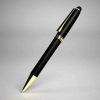 Pen with gold details