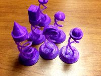 Helix Chess Pieces  by real3ddesignz