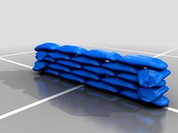 Miniature Sandbag Wall by Multra