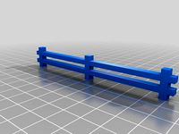 Wargaming split rail fence by Multra