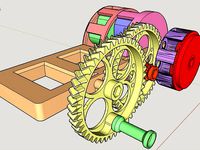 Hand crancked ,Double waveLength , Flywheel enhanced(!) , printable Siren by kola_machina