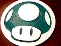 1-UP Mushroom Coaster by dougwinning99