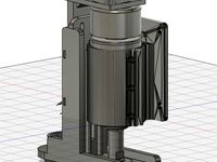 Inventables X-Carve w/ Standard Spindle Dust Boot, 1-1/4 Vacuum Hose Adapters for Cyclonic Dust Collector by neversummer78