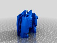 Megathron EVE game - spaceship 2 parts by bybinhabr