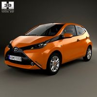 Toyota Aygo 5-door 2014 3D Model