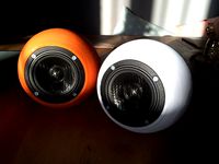 Spherical speaker with integrated wall mount by alexmordue