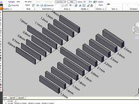 Test Print Wall 0.6mm to 2.5mm thickness by kel