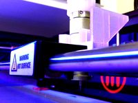 Replicator 2 CNC Vinyl Cutter by portalengineer