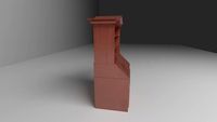 Wooden shelf 3D Model