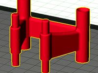 Filament Tube Holder for Replicator 2 and 2x by meistertek