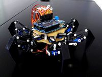 HEXRO - 12-servo-motors hexapod robot by Naus