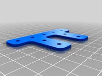 Customizable OpenBeam/misumi/slotted extrusion double T bracket by cnt