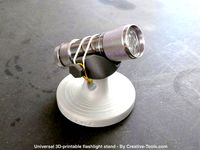 Universal 3D-printable flashlight stand by CreativeTools