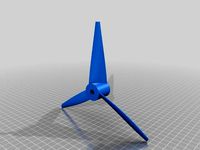 propellers and repellers - OpenSCAD library fully parametrized using Naca four digit airfoil data by Parkinbot