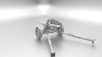 Pak 40 mm Anti-Tank Gun Game Ready 3D Model