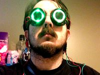 LED insert for steampunk goggles by KT421