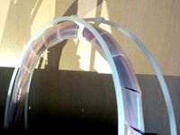 Flashforge Creator Extruder cable support clip  for 4mm PFTE tubes. by bookmake