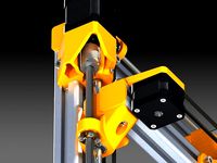 SquareBOT addon (Vertical Z-motor mount + Lead Screw) by Lehaiver