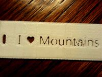 "I Love Mountains" Key Chain by walter103