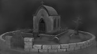 Mausoleum set and textures 3D Model