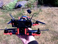 3D FPV camera tilted mount (10 deg) by janmittner