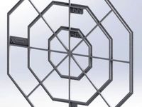 Delta XY geometry test. 150mm, 120mm, 100mm by ustkl