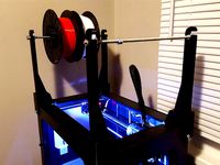 Makerbot Replicator2 Spool holder and multi-tool base. by koroleva