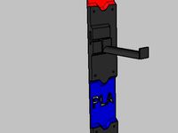 Makerbot Spool Holder - customizable wall mount by Jenslathouwers