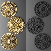 Rosette Round Molding 3D Model