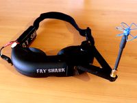 FatShark Goggle Antenna Holder by Digitalpaul