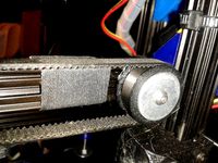 GT2 Belt Pulley Axle and washer for OpenBeam by plastic