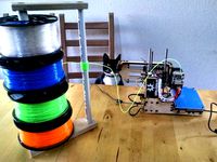 Filament stack with free spinning spools by flatleyaia