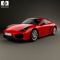 Porsche Cayman GTS 2014 3D Model