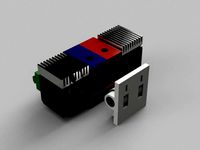 Double Bowden Extruder for Aluminium Extrusion 20x20 by iH8